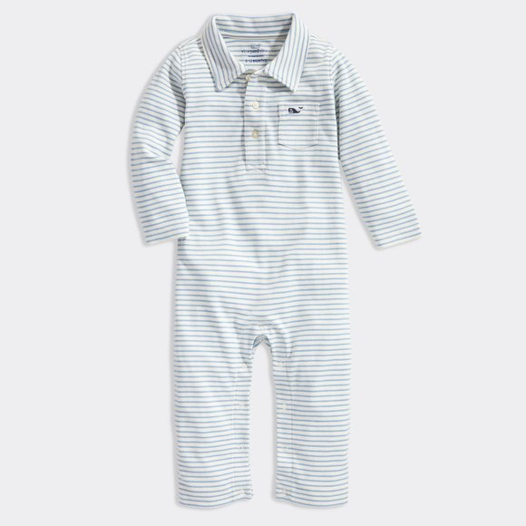 Vineyard Vines Other - NWT Vineyard Vines Baby Boy Polo Long All Dockside Blue 6-12M